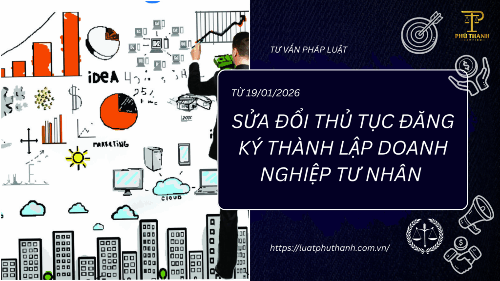 Sửa đổi thủ tục đăng ký thành lập doanh nghiệp tư nhân từ 19/01/2026