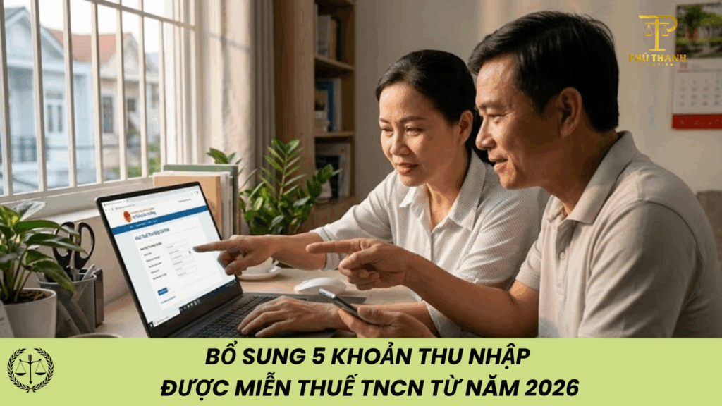 Bổ sung 5 khoản thu nhập được miễn thuế TNCN từ năm 2026