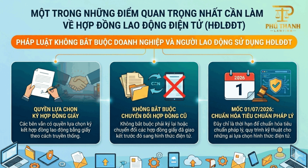 Có bắt buộc sử dụng hợp đồng lao động điện tử từ 01/7/2026?