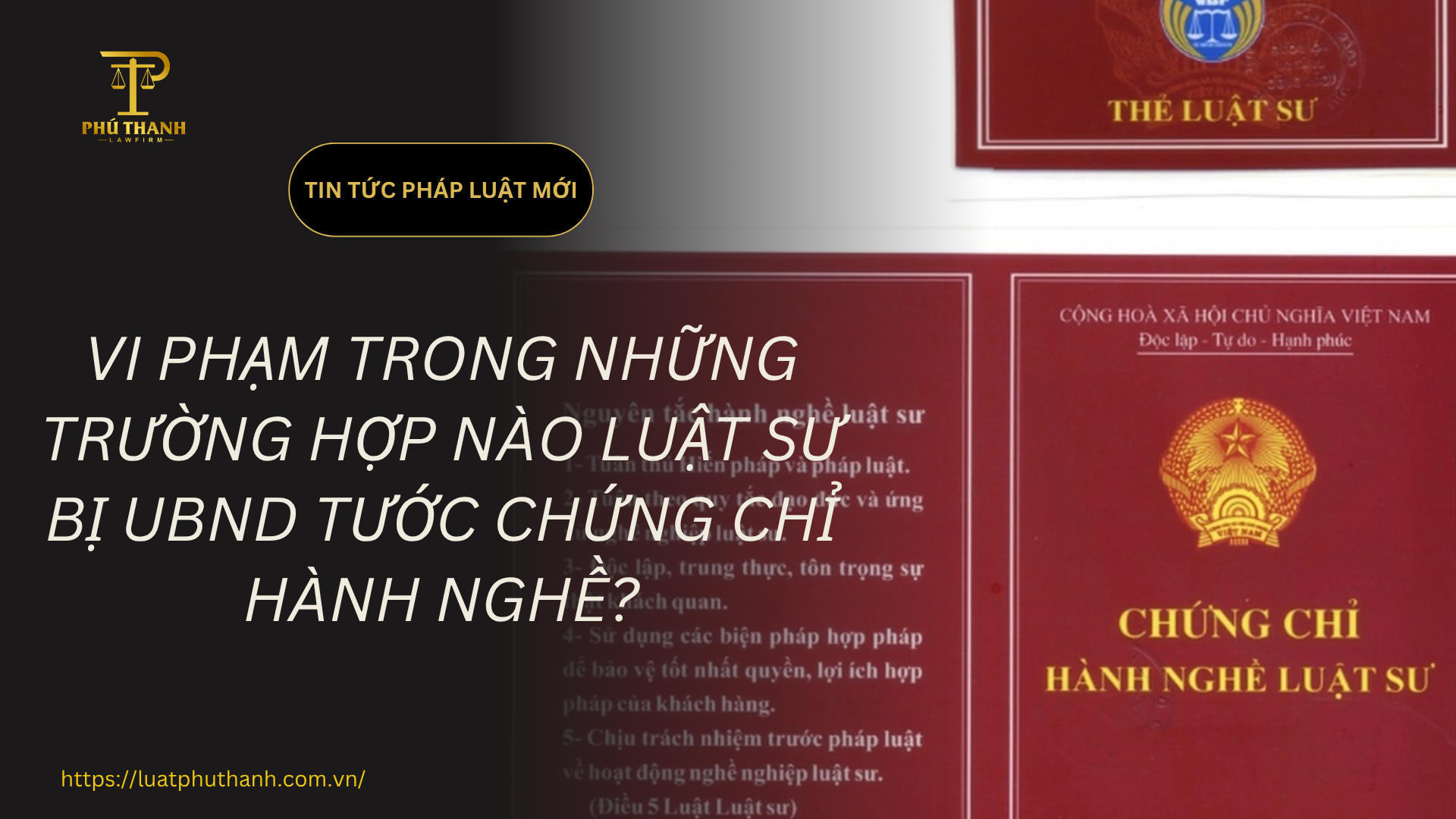 Vi phạm trong những trường hợp nào luật sư bị UBND tước chứng chỉ hành nghề?