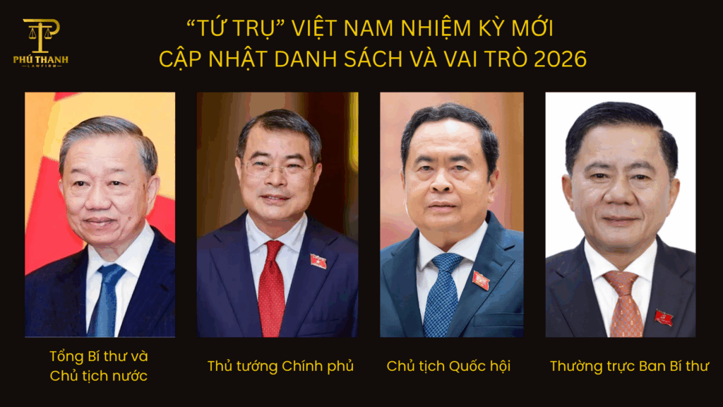 Tứ trụ Việt Nam nhiệm kỳ mới - Cập nhật danh sách và vai trò 2026