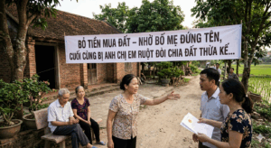 BỎ TIỀN MUA ĐẤT – NHỜ BỐ MẸ ĐỨNG TÊN: KHI TÌNH THÂN ĐỨNG TRƯỚC "PHÉP THỬ" THỪA KẾ