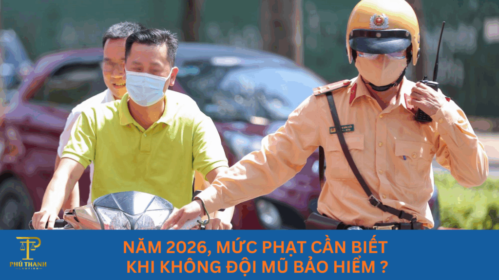 Năm 2026, Mức phạt cần biết khi không đội mũ bảo hiểm ?