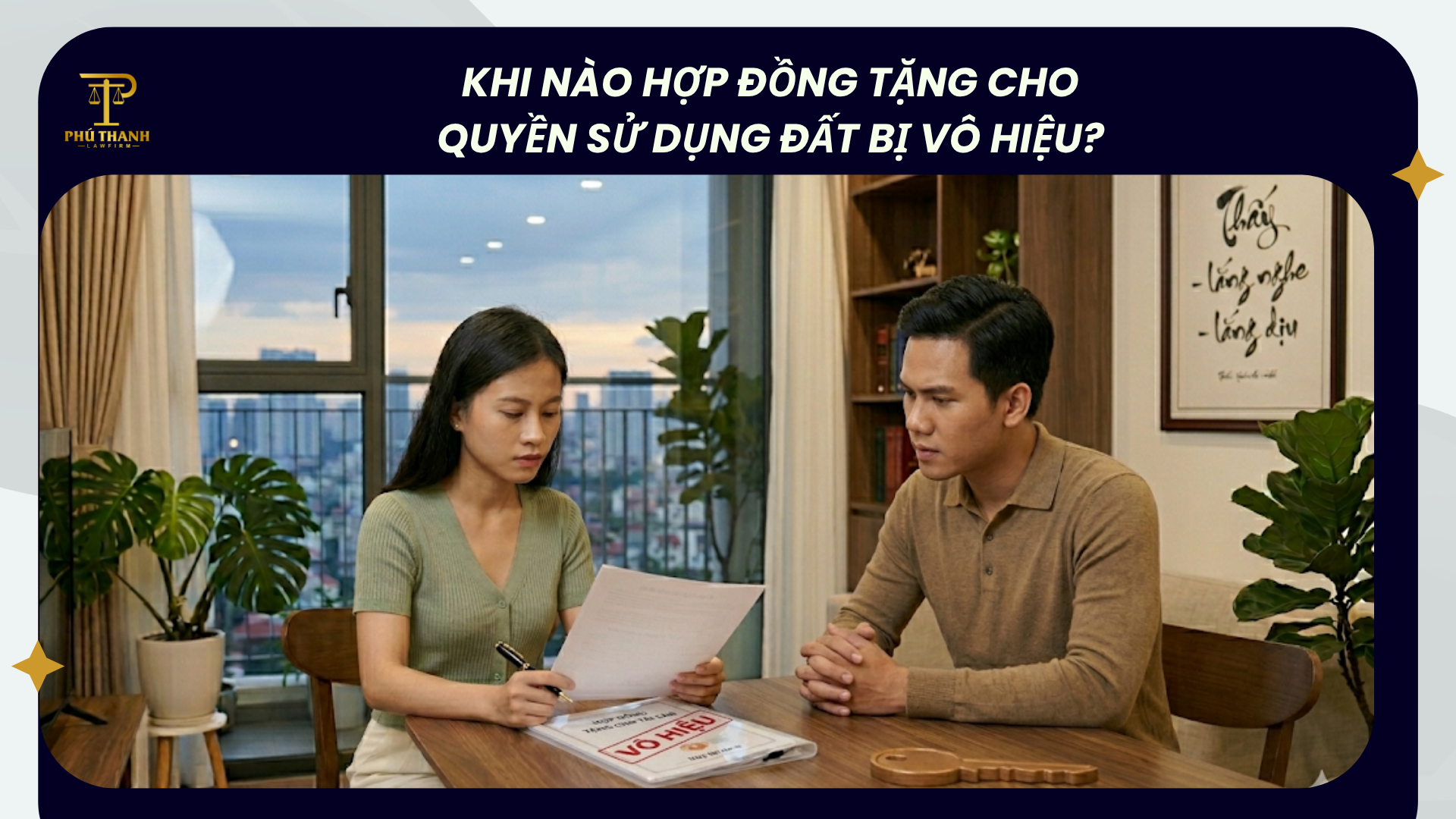Trường hợp nào hợp đồng tặng cho quyền sử dụng đất bị vô hiệu?